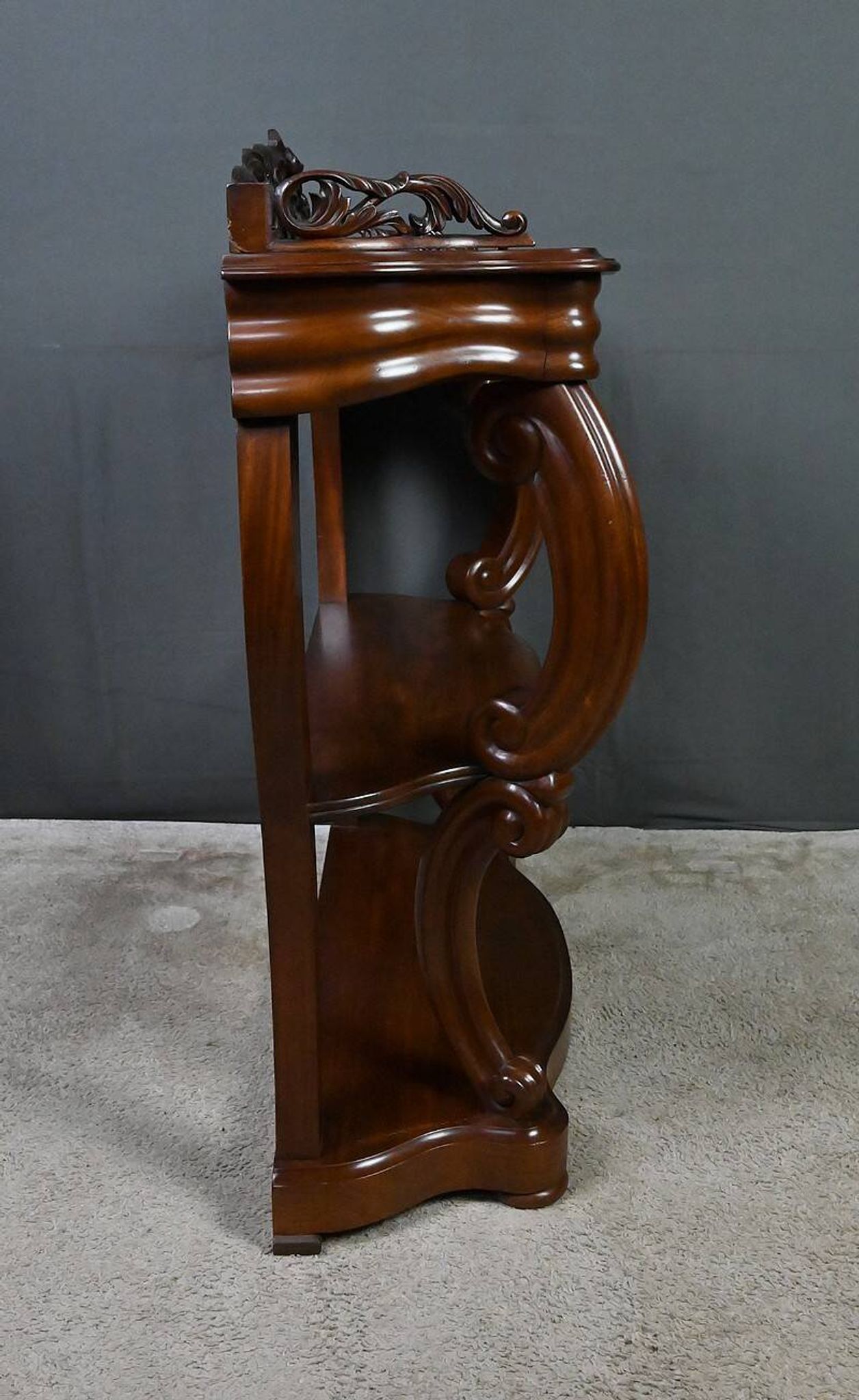 Mahogany console, Napoléon III period – 2nd half of the 19th century