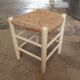 Tabouret bois et paille