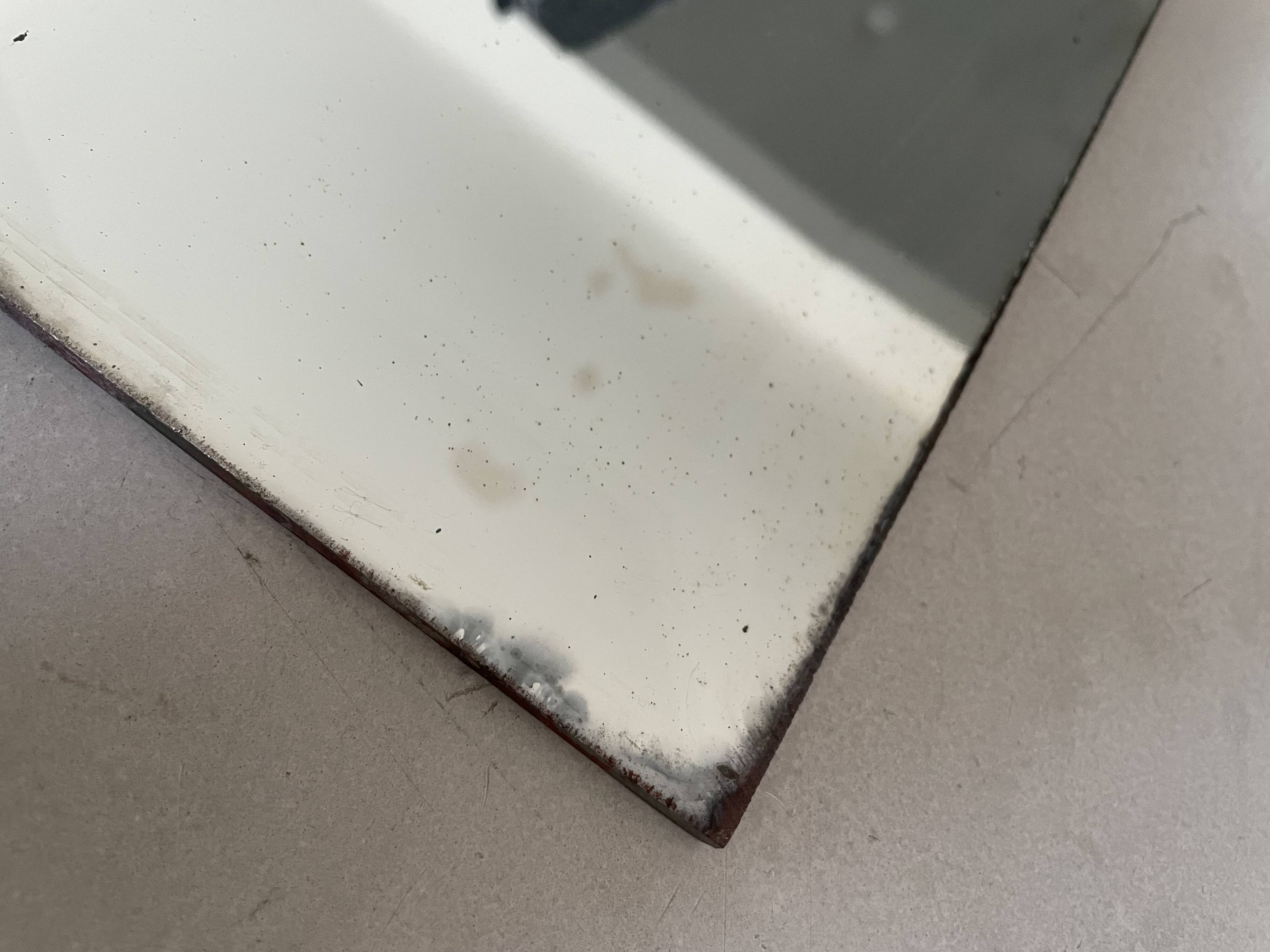 Old beveled mirror 33x120cm