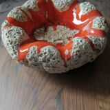 Vintage ocean coral ashtray pocket emptying box year 1960