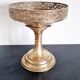 Gold-plated metal footed cup from the early 20th century