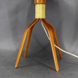 1960s Wooden Table Lamp, Czechoslovakia