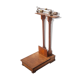Vintage scale, wood and brass scale, interior decoration, old doctor's scale