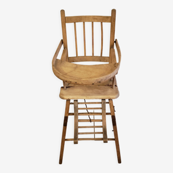 Old wooden high chair to restore