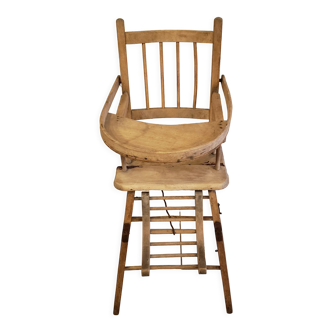 Old wooden high chair to restore