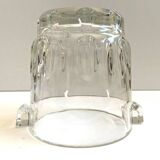 Ancien Seau Pot à Glace Glaçons Verre Cristal Vintage Made in Danemark Art Déco
