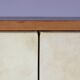 Cabinet de bar Aldo Tura en peau de chèvre sur piédestal, années 1960