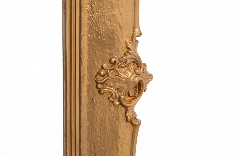 Horizontal mirror in gold frame, France.