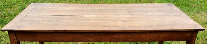 Old farmhouse table with drawers