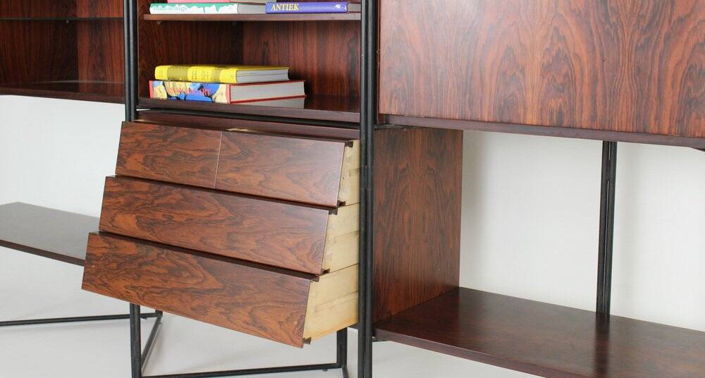 Adjustable wall unit by Taichiro Nakai for La Permanente Mobili, 1953