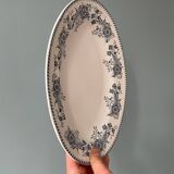 Oval dish 1900 “Réaumur” earthenware from Lunéville