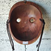Masque coréen en bois – Souvenir de voyage – Décoration murale artisan