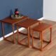 Retro teak 1960s mid century nest of tables coffee tables