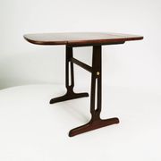 Teak & rosewood extendable table, Denmark, 1960s