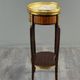 Louis XVI style gueridon in mahogany and gilded bronze, 20th century