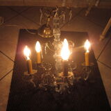 Old stamps chandelier