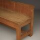 Dutch Traditionalist oak bench, Delft School. 1920s
