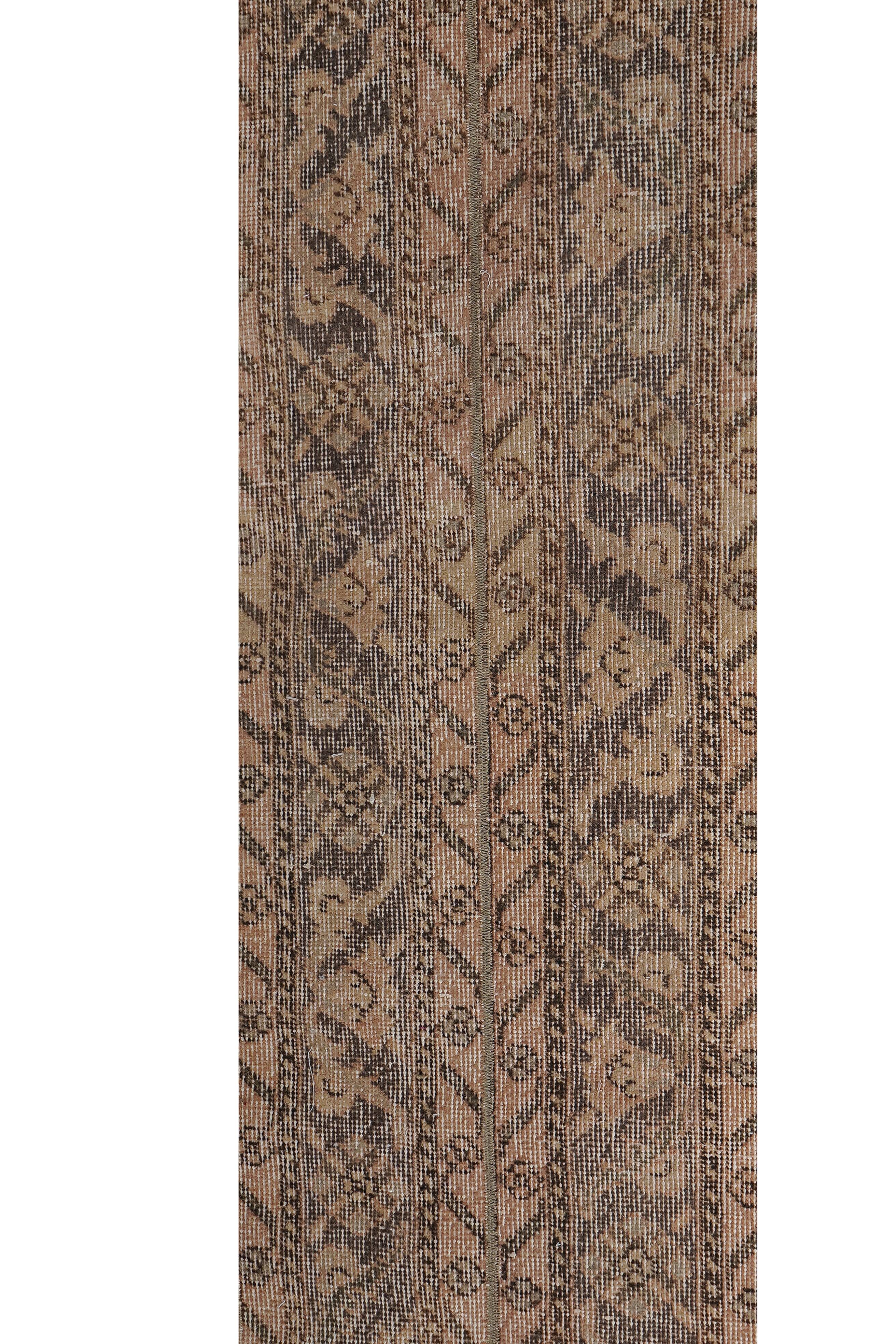Vintage Turkish Oushak Rug Handwoven 40x711 cm