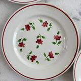 5 assiettes Lunéville Rosine