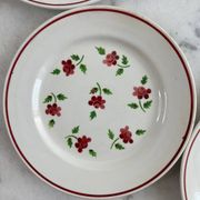 5 assiettes Lunéville Rosine