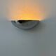 Vintage half-moon wall lamp, chrome-plated metal, France 1970
