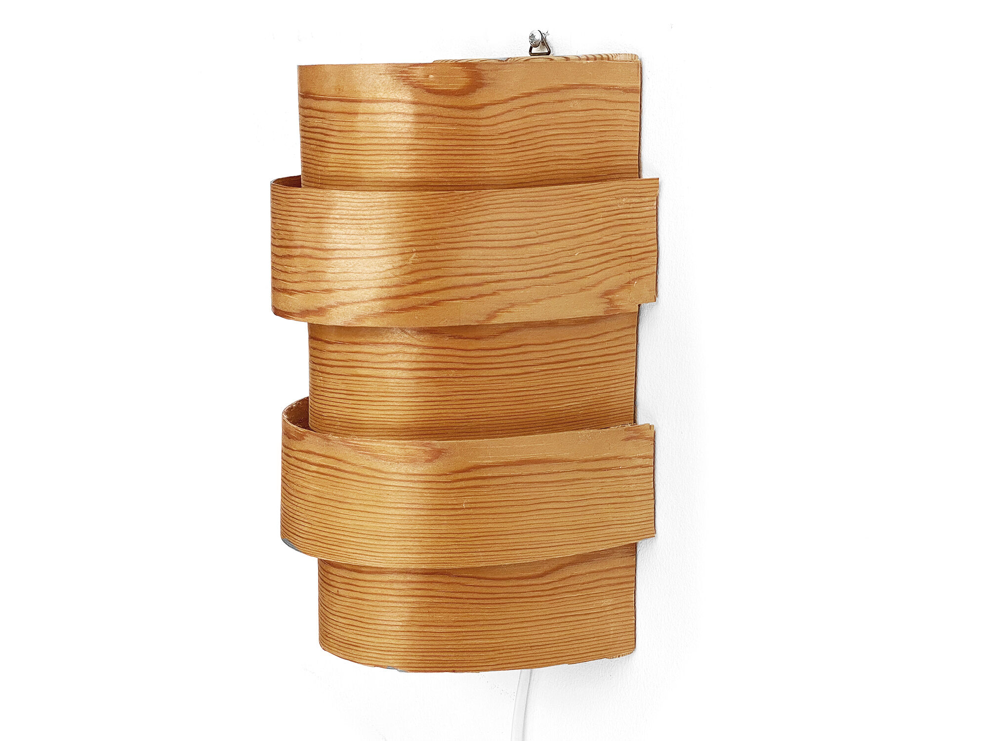 Pine veneer sconce, Sweden 1960s