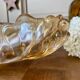 Pink carnival glass cup