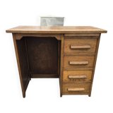 Oak children's desk with drawers