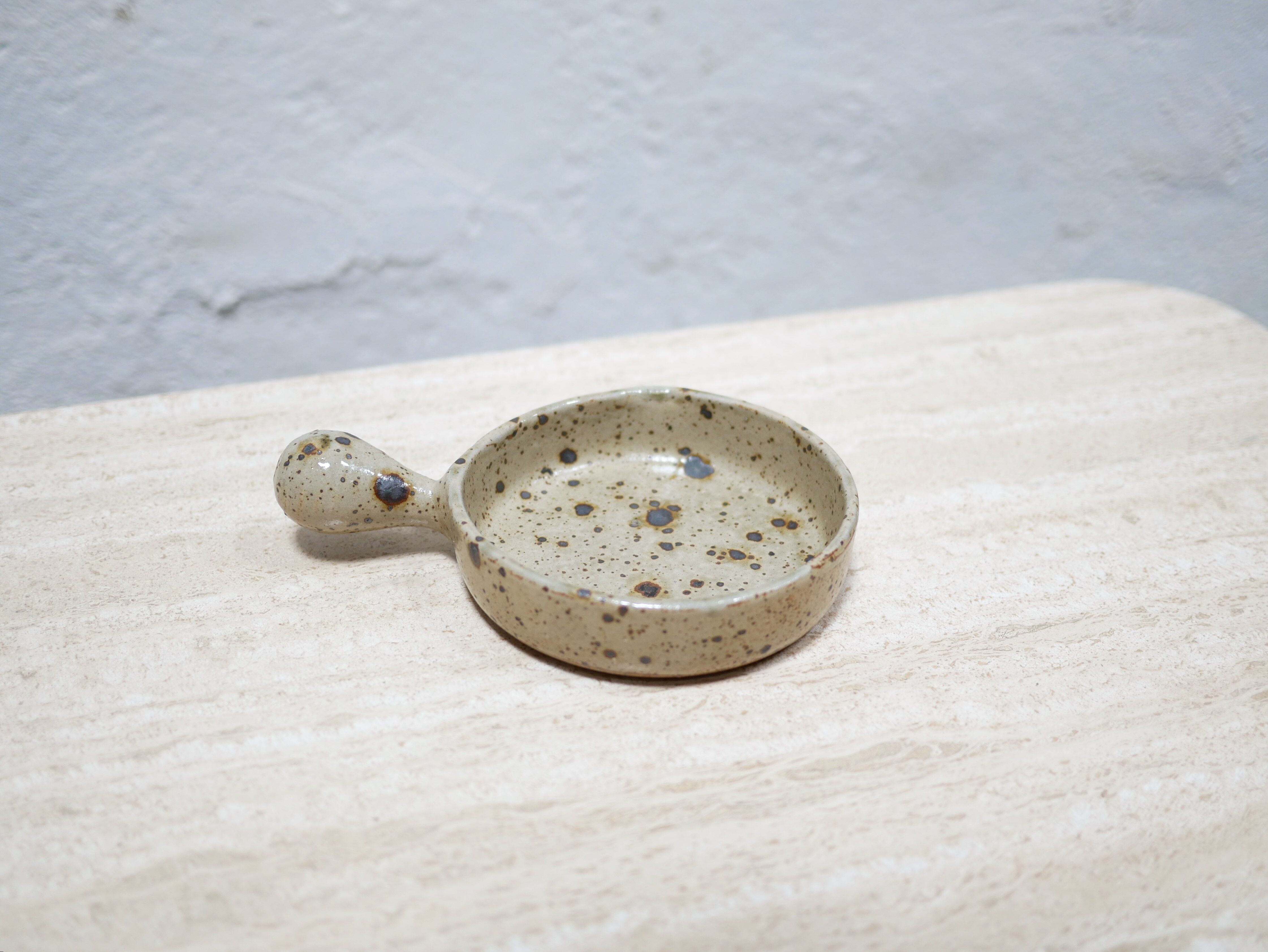 Empty cup vintage pocket in pyrite stoneware