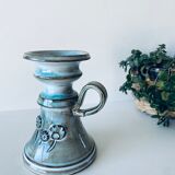 Enamelled ceramic candle holder