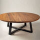 Messmate timber round coffee table