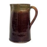 Plum and soft green varnished earth pitcher
