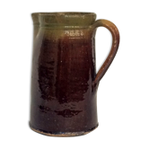 Plum and soft green varnished earth pitcher