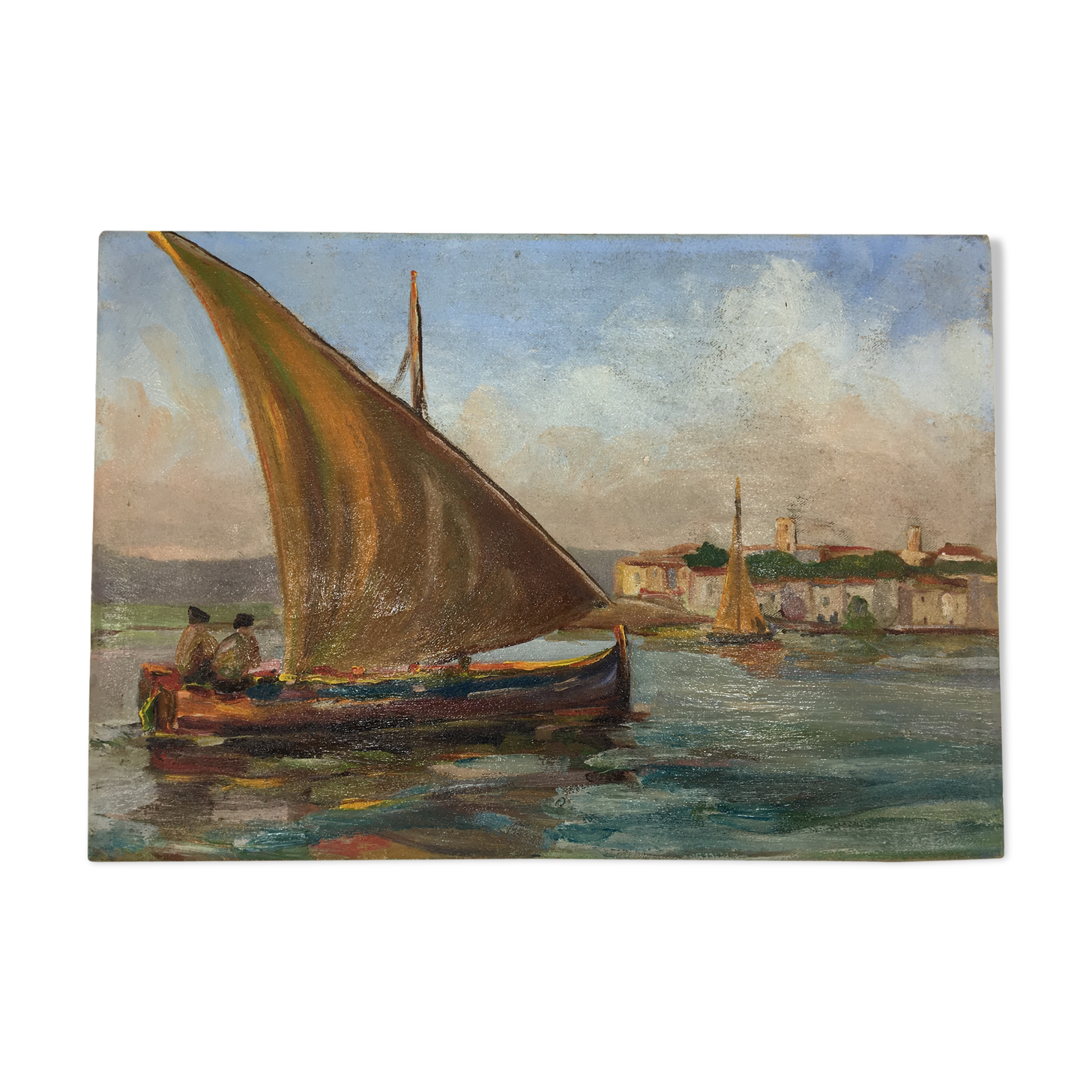 Ancient table, marine, oil on canvas year 70