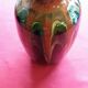 Savoyard pottery vase, signed and numbered