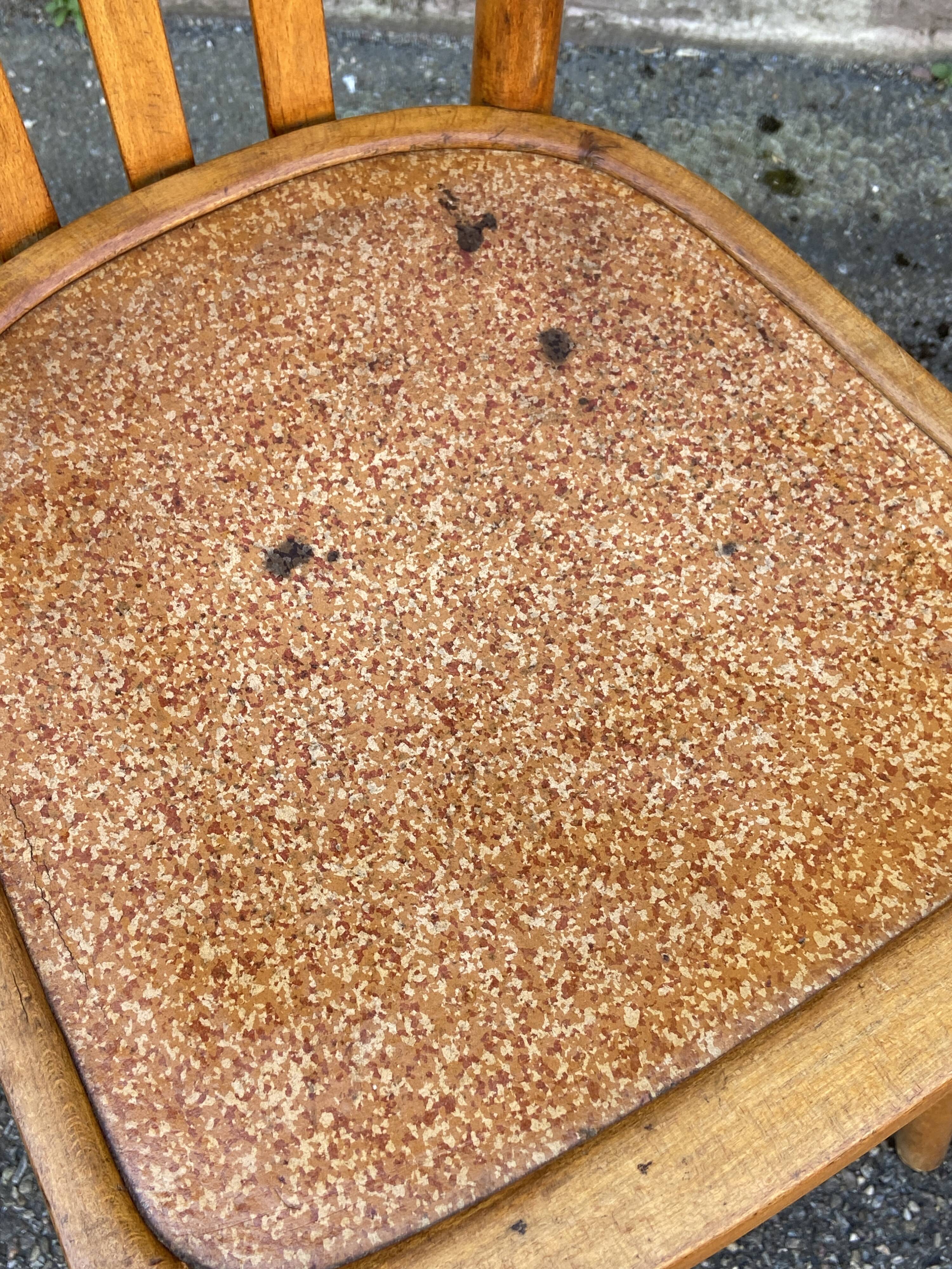 Pair of 1950s bistro cafe chairs