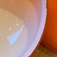 Duo d'abat jour en verre opalin orange vintage