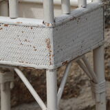 Jardinière rotin et osier, XXème