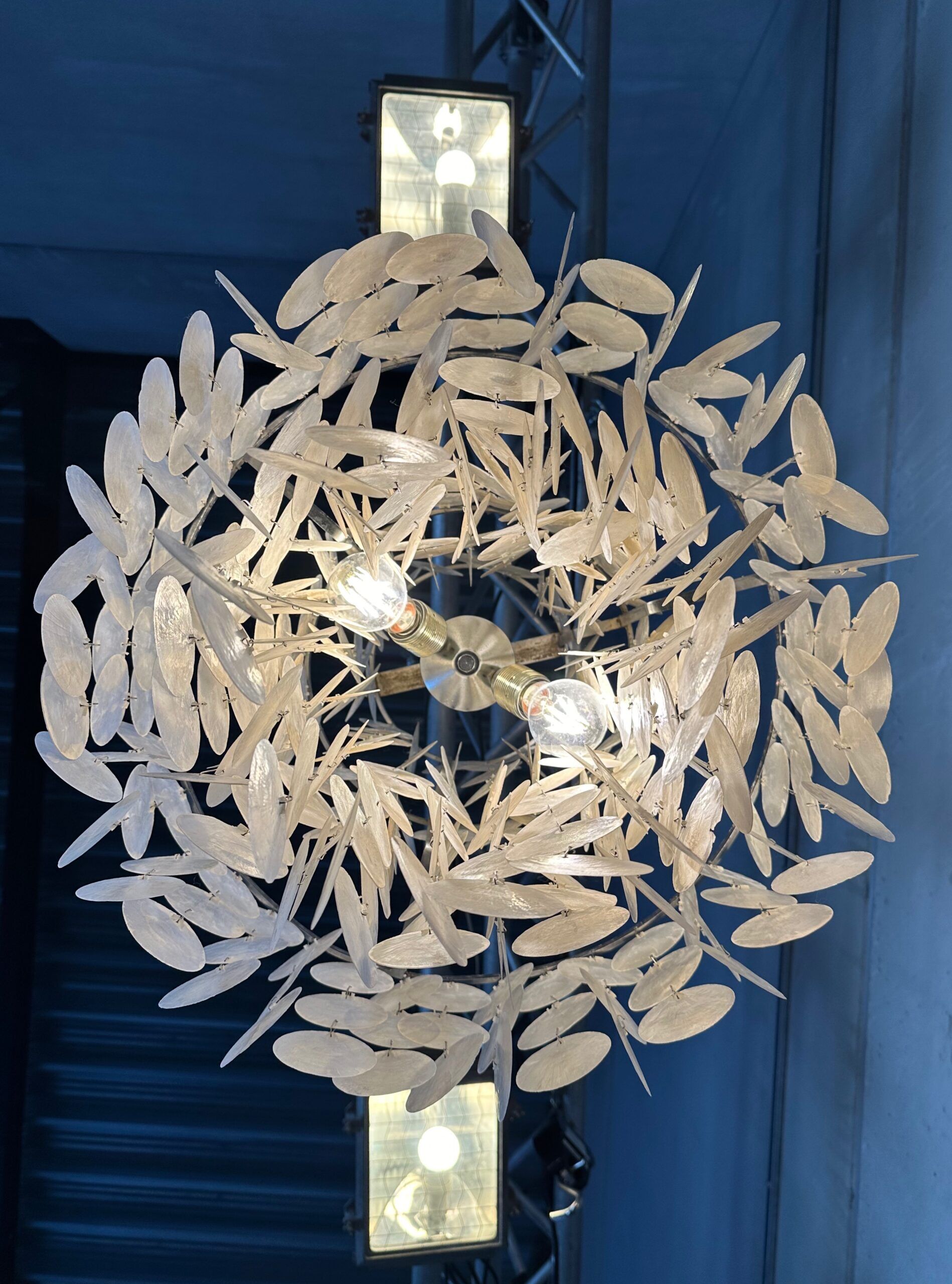 Vintage XL shell chandelier