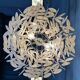 Vintage XL shell chandelier