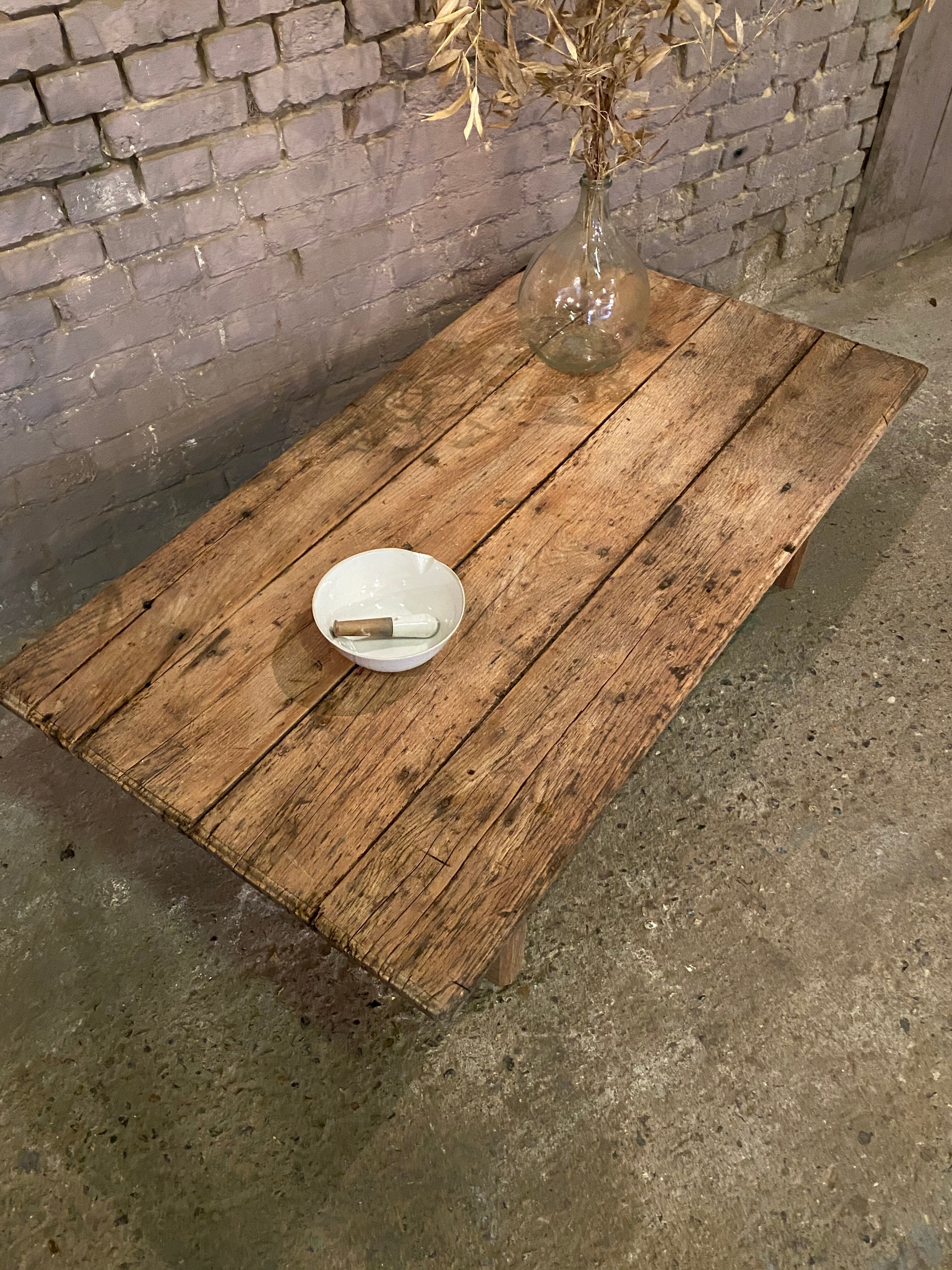 Oak farm coffee table 1930