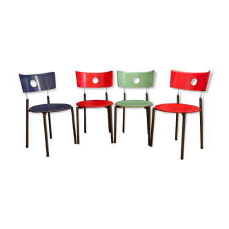 A set of four Kusch + Co chairs, 70s