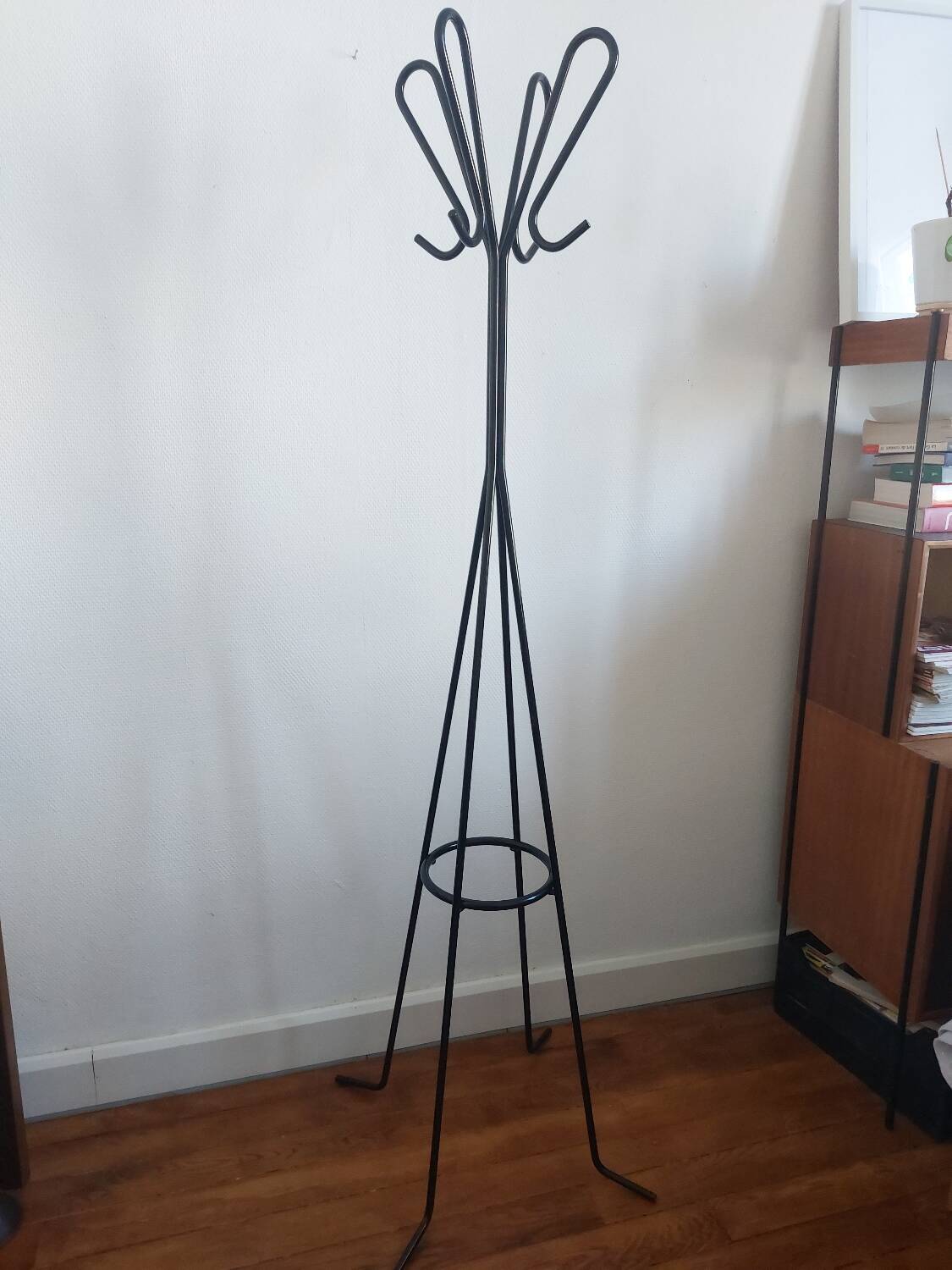 Vintage metal coat rack