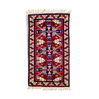 Handmade oriental wool rug 200cmx110cm