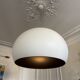FL/Y lamp opaque, Medium, Off-white - black interior - Kartell