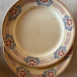 Pair of large old ST Amand flat plates