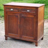 Parisian sideboard in solid oak and solid poplar early 20th century