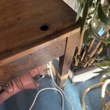 Old wooden school desk