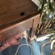 Ancien bureau écolier en bois