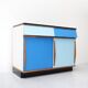Willy Van Der Meeren, Blue Two-Tone Kitchen Cabinet for Tubax